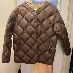 Rag & Bone Brown Rudy Quilted Puffer Jacket